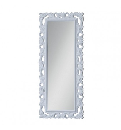 Specchio decorativo grande da parete bianco L200 Edera FZ